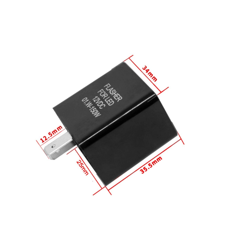 Relè Indicatore di Direzione Lampeggiante LED 12V 2 Pin