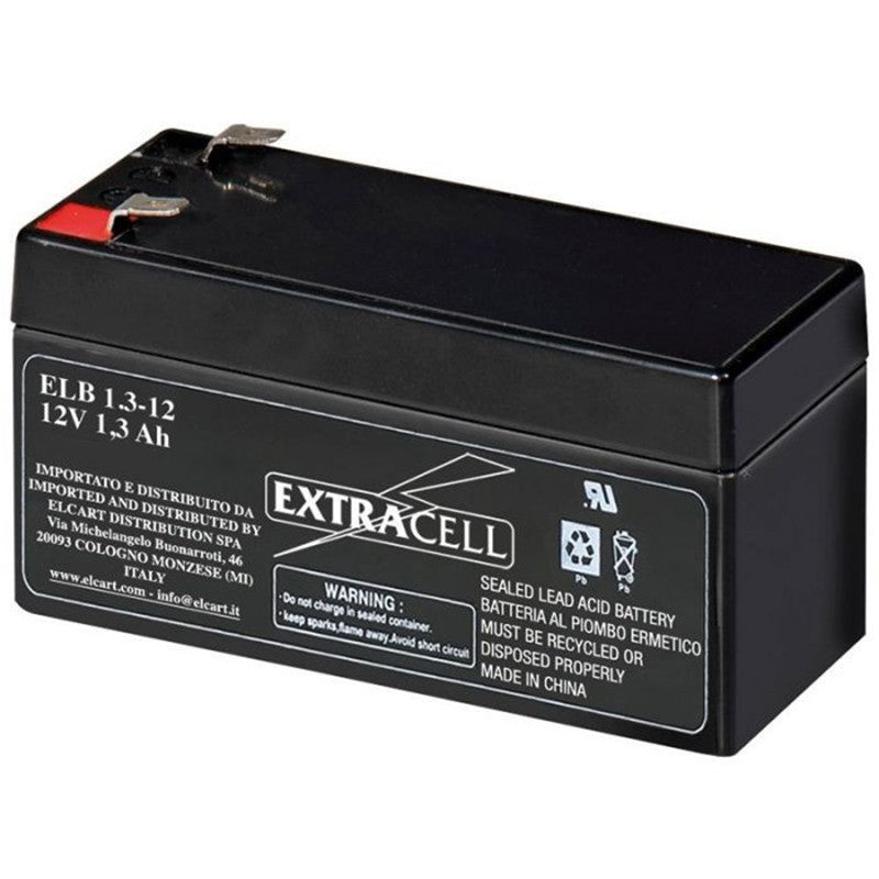 BATTERIA RICARICABILE ERMETICA 12V 1,3Ah